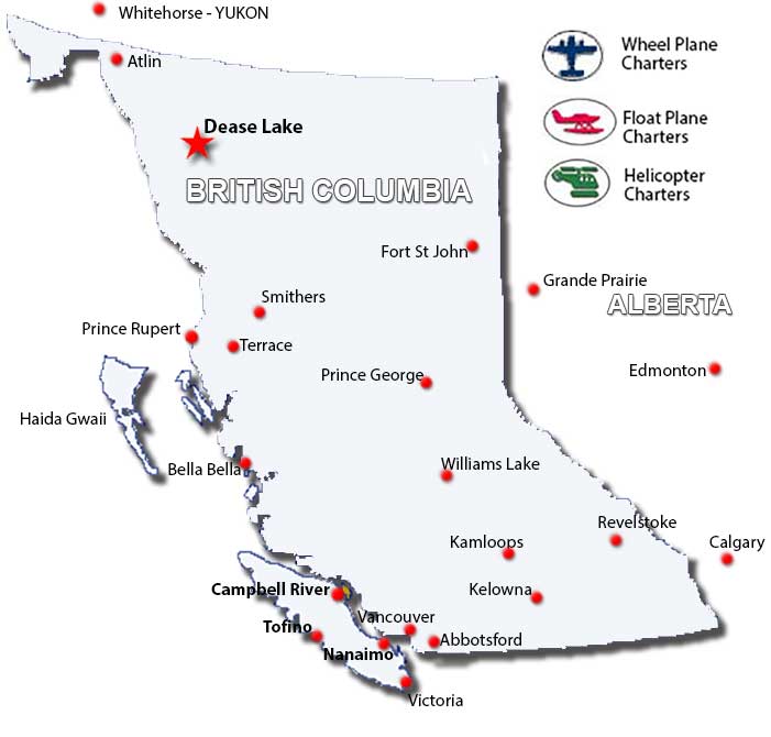 Direct to Dease Lake Charter Flights